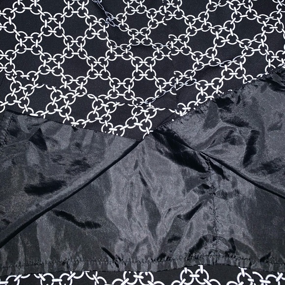 Chadwick’s Black White Chain Print Pencil Skirt Size 14. No flaws. - Picture 6 of 10